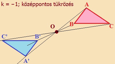 középpontos tükrözés